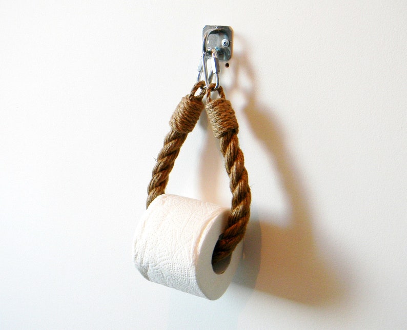 Jute Rope Toilet Paper Holder..for Bathroom..jute Rope Etsy
