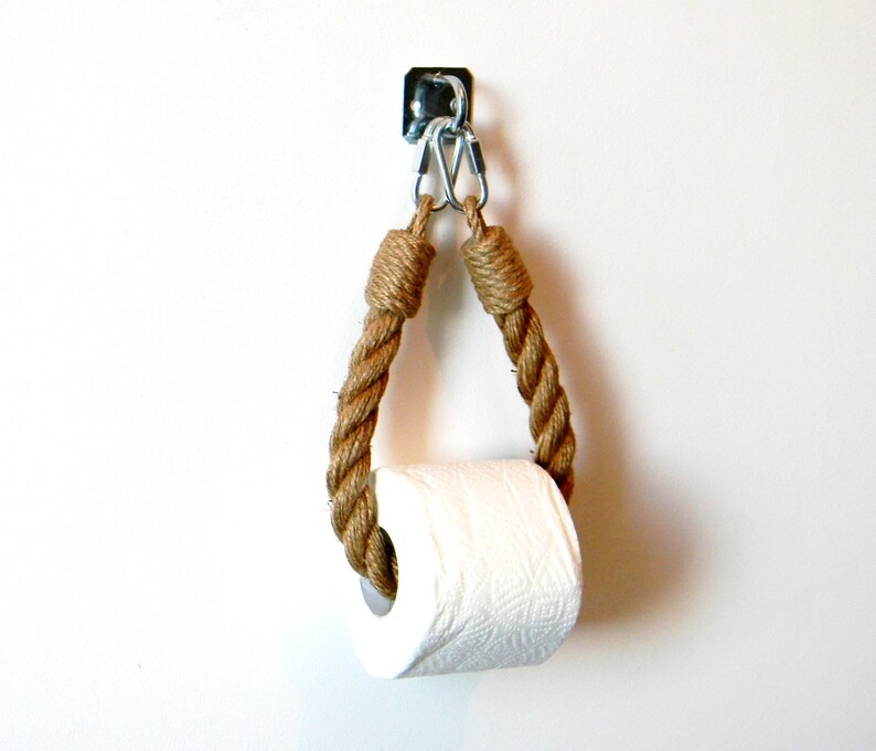 Jute Rope Toilet Paper Holder..for Bathroom..jute Rope Etsy