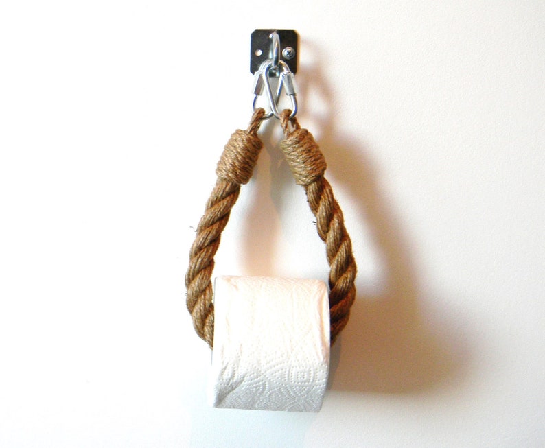 Jute Rope Toilet Paper Holder..for Bathroom..jute Rope Etsy