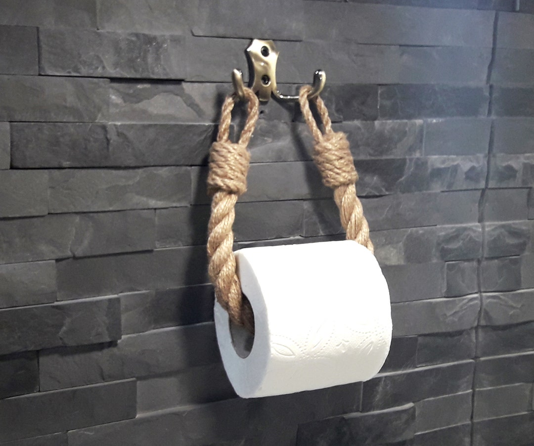 Toilet Paper Holder towel Holder jute Rope Nautical Decor rope