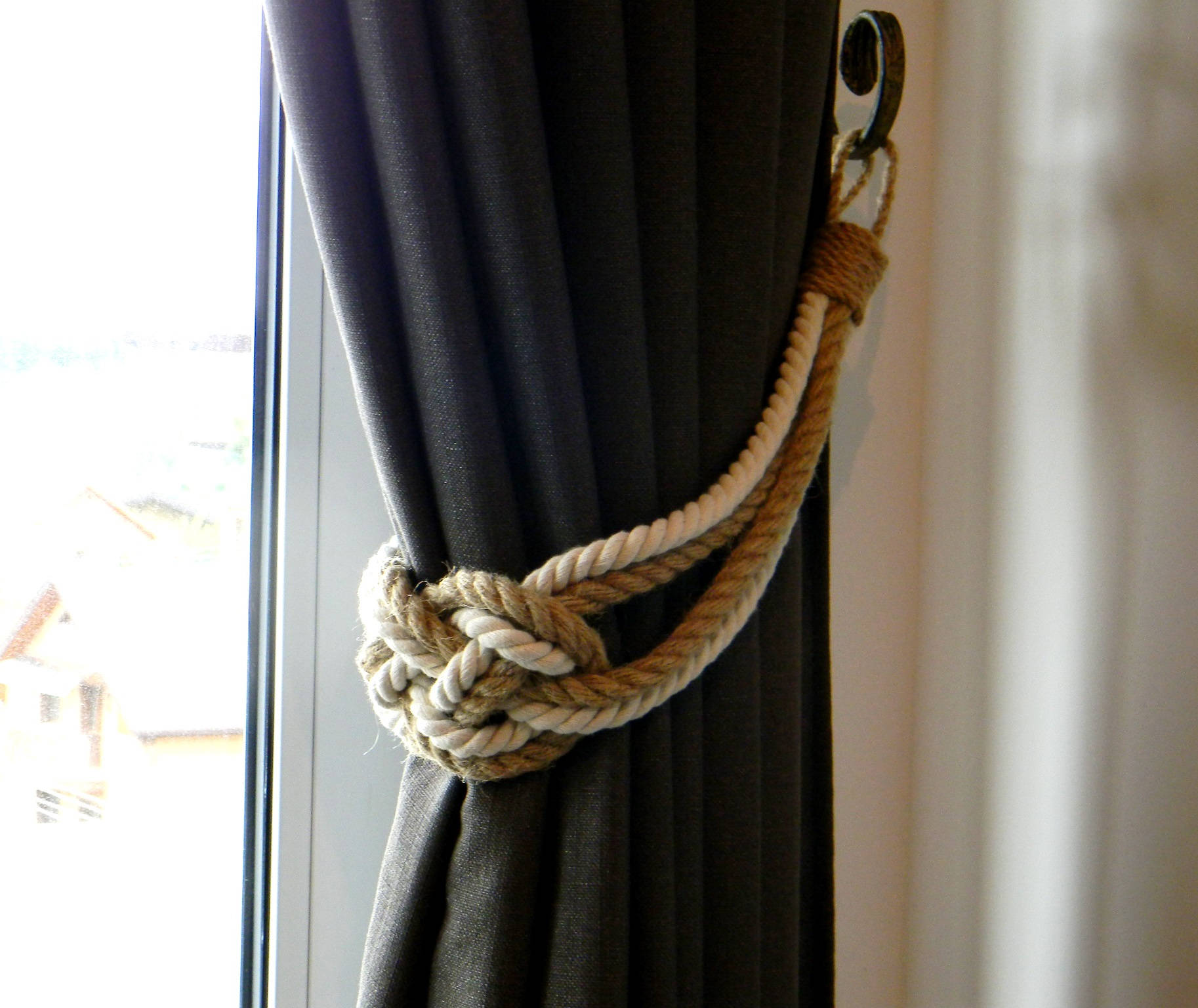 Cotton and Jute Rope..curtain Tiebacks..nautical Etsy Singapore