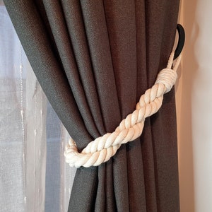 Curtain Tieback Cotton Rope Decor for Window Nautical Style Twisted ...