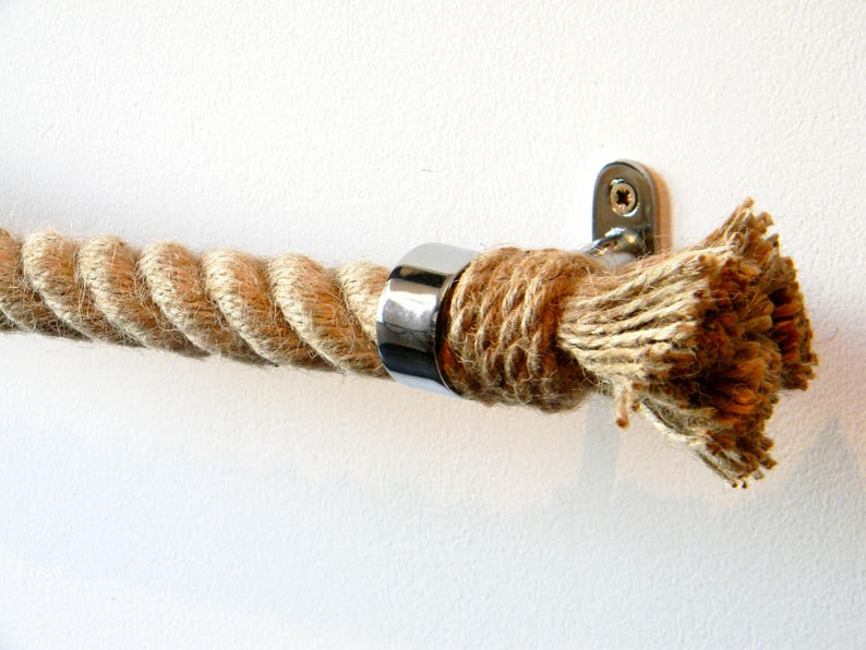 Rope Towel Holder.. Jute Rope..Nautical Decor Bathroom..Shabby Etsy