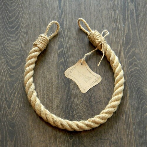 Jute Rope Curtain Tiebacks Holdback Curtain Tieback Etsy
