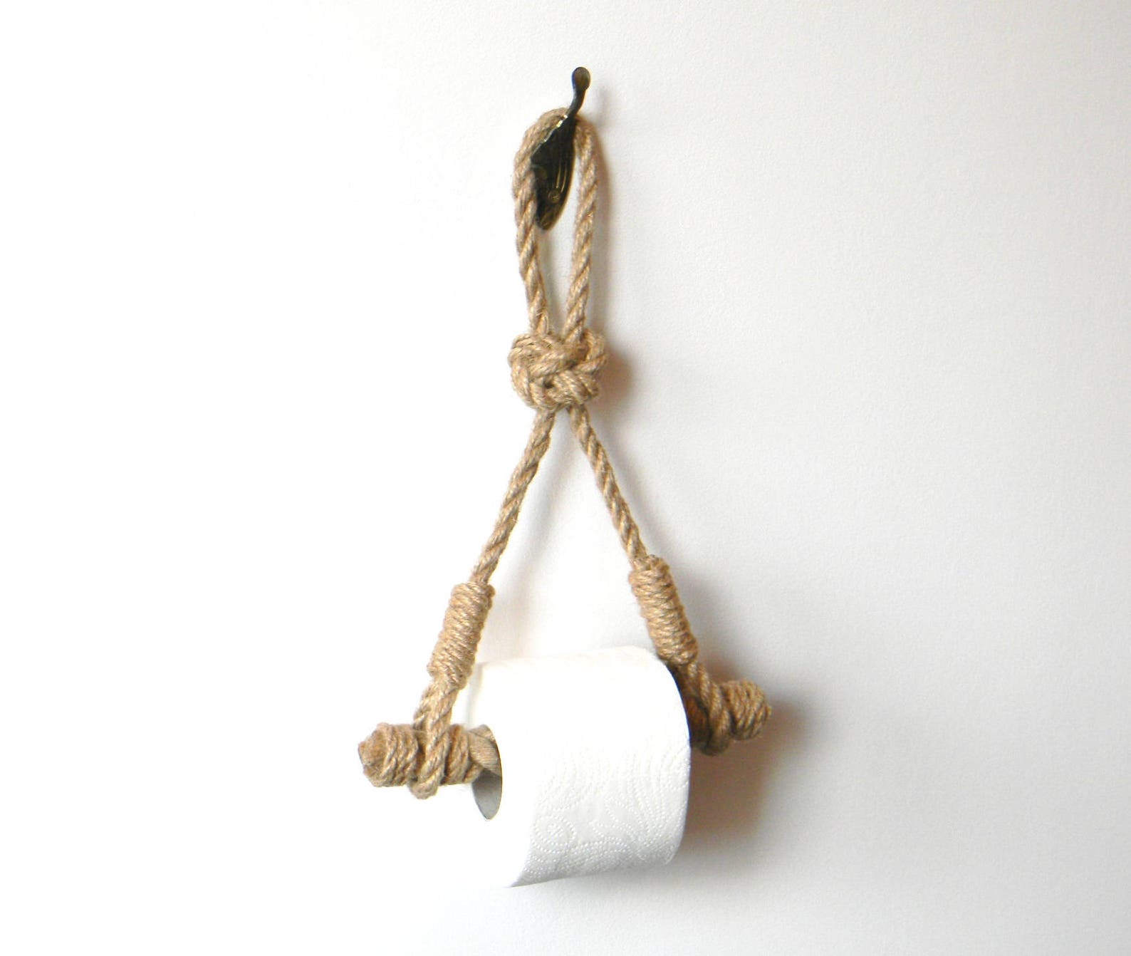Toilet Paper Holder..Rope Toilet Roll Holder..Jute Rope Etsy