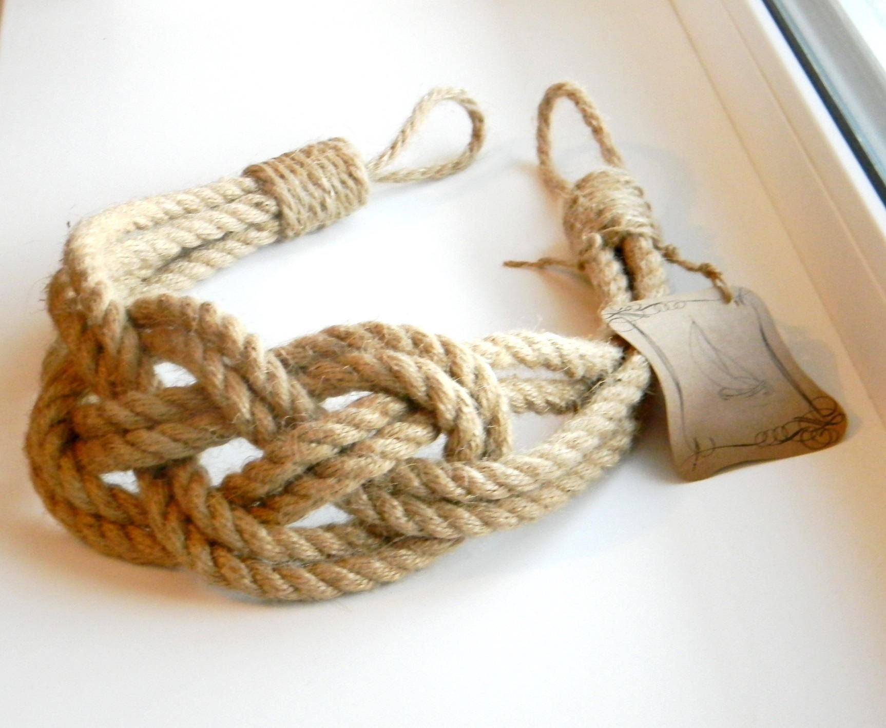 Jute Natural Rope..curtain Tie Back..nautical Decor..carrick Etsy