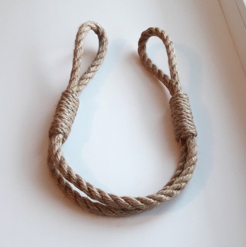 Jute Rope Curtain Tiebacks Holdback Curtain Tieback Etsy UK
