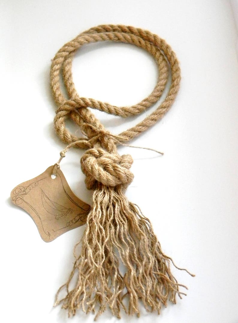 Diamond Knot Curtain Tie Backs Jute Rope Gypsy Décor Boho Etsy