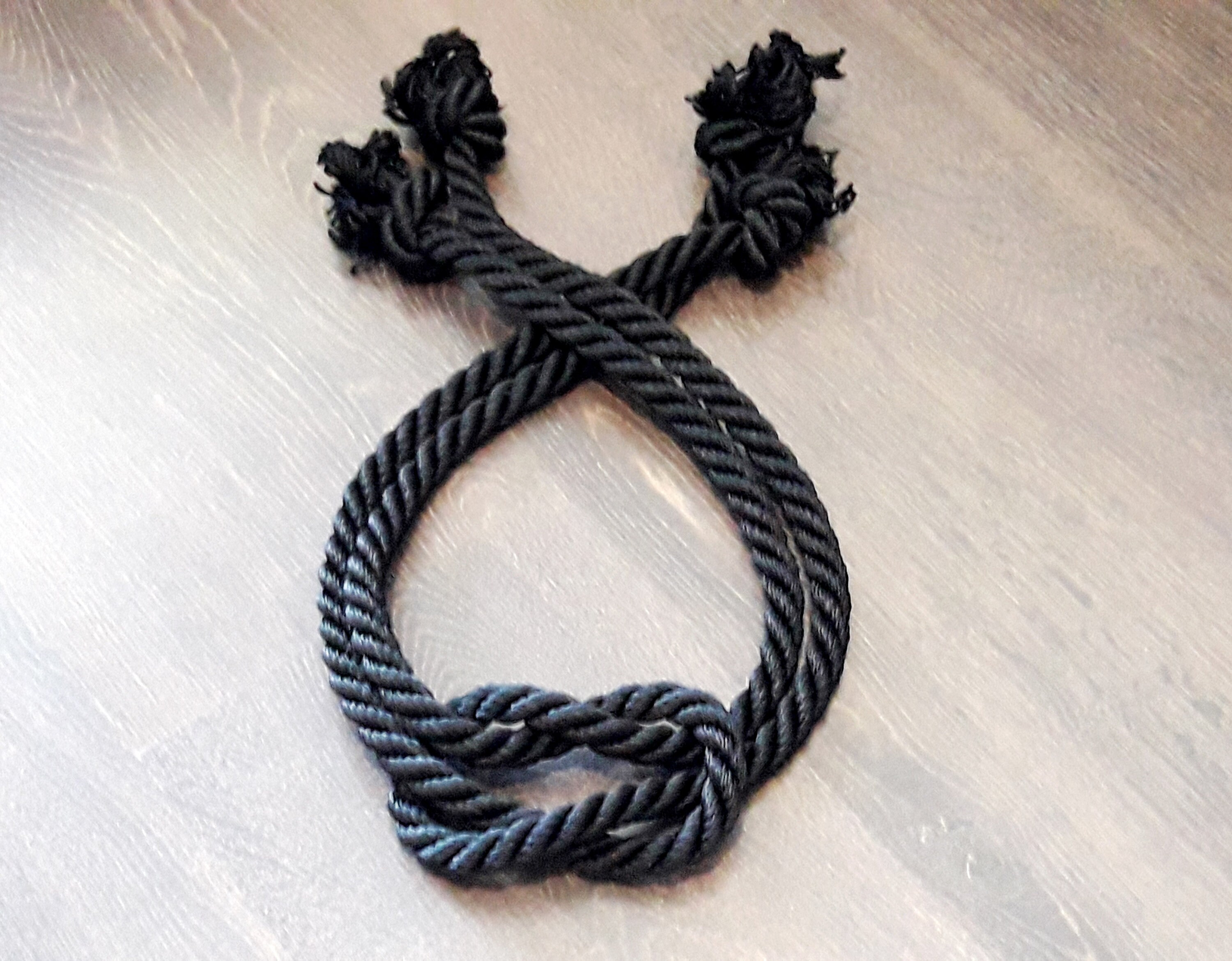 Square Knot Curtain TieBacks..Black Rope Tiebacks..Home Etsy
