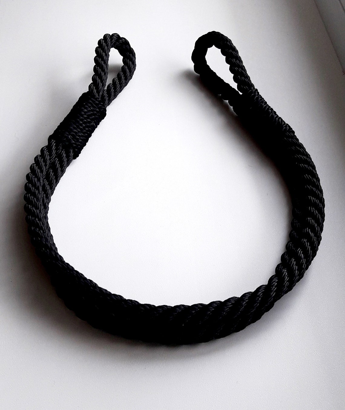 Black Rope Curtain Tiebacks..Holdback Curtain Etsy