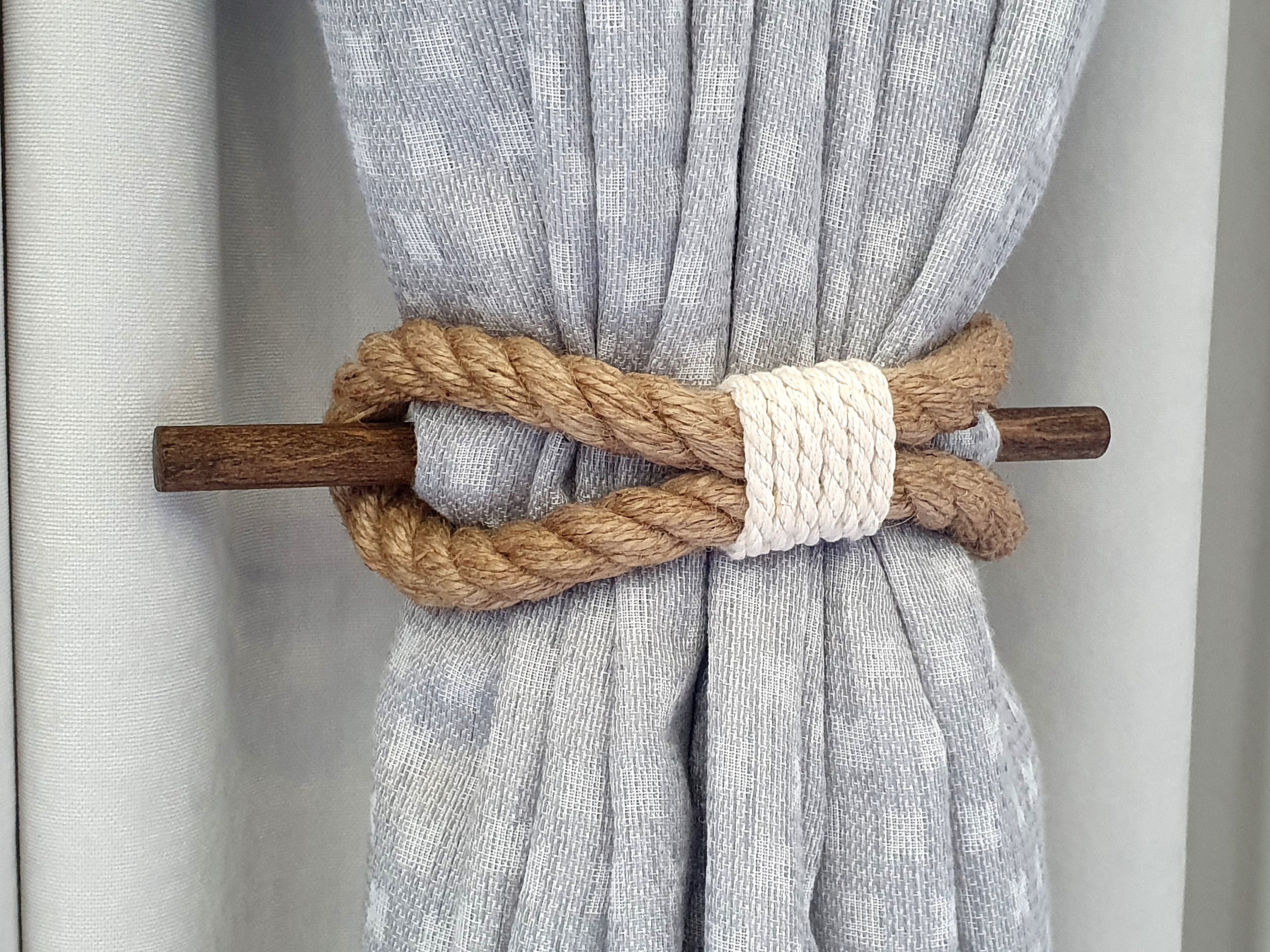 Jute Rope Curtain TiebackShabby Chic tiesNautical Etsy