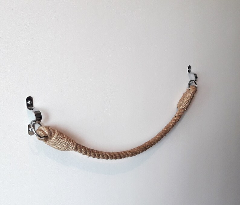 Jute Rope Towel Holder..Towel rack..for Bathroom or Etsy
