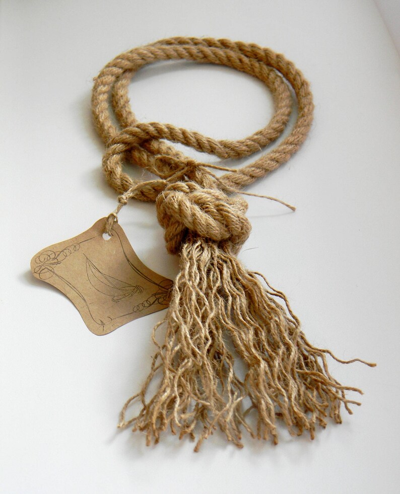 Diamond Knot Curtain Tie Backs Jute Rope Gypsy Décor Boho Etsy