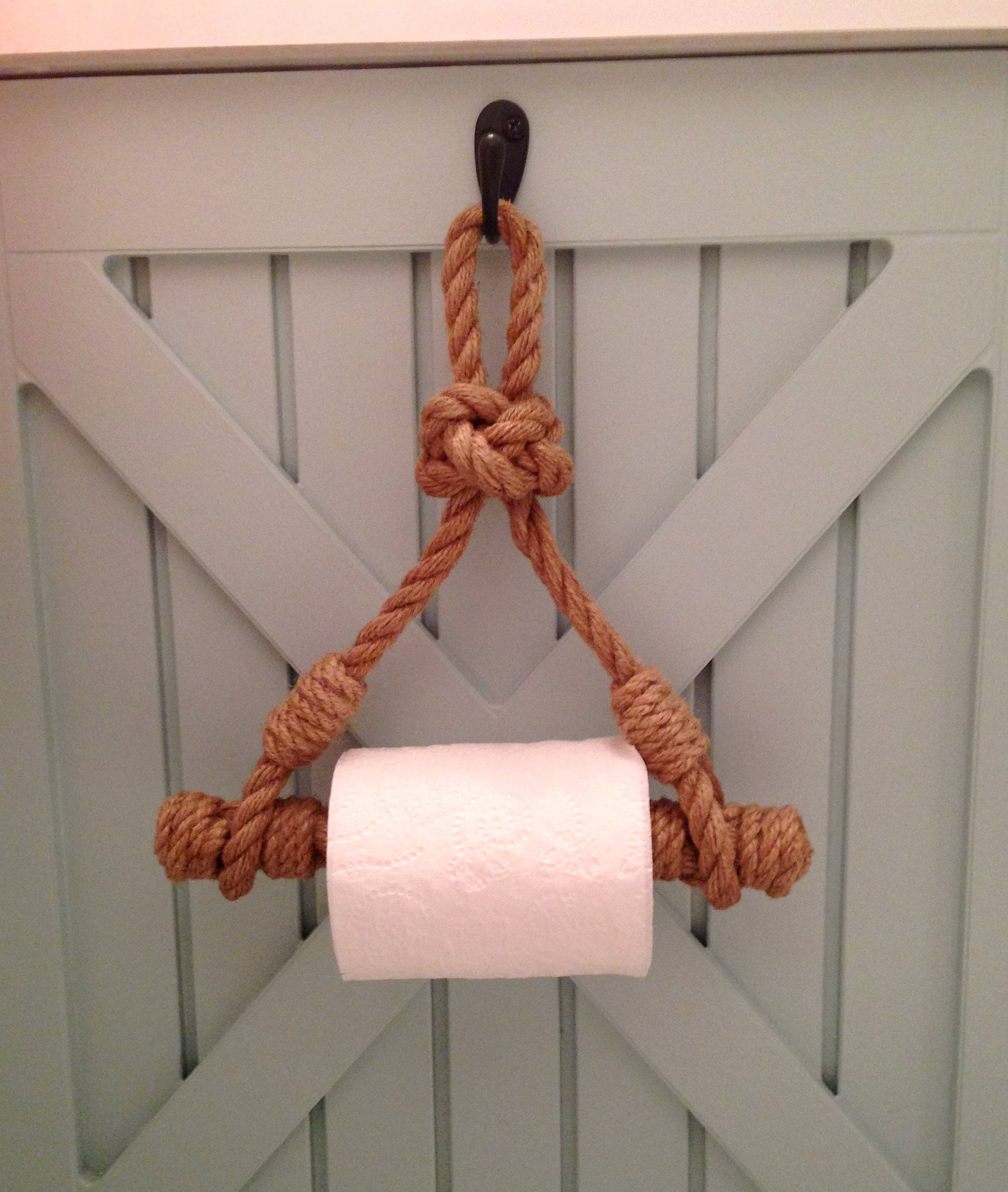 Toilet Paper Holder..Rope Toilet Roll Holder..Jute Rope Etsy