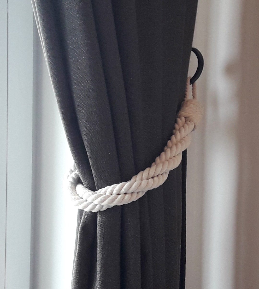 Chunky Curtain Tieback Cotton Rope Decor for Window - Etsy