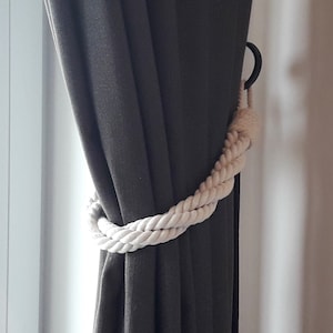 Chunky Curtain Tieback Cotton Rope Decor for Window - Etsy