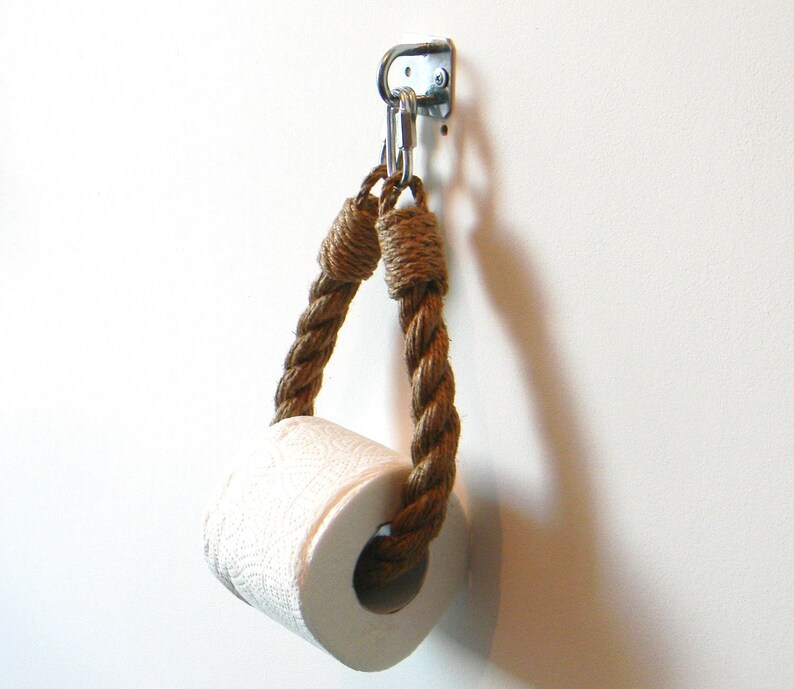 Jute Rope Toilet Paper Holder..for Bathroom..jute Rope Etsy