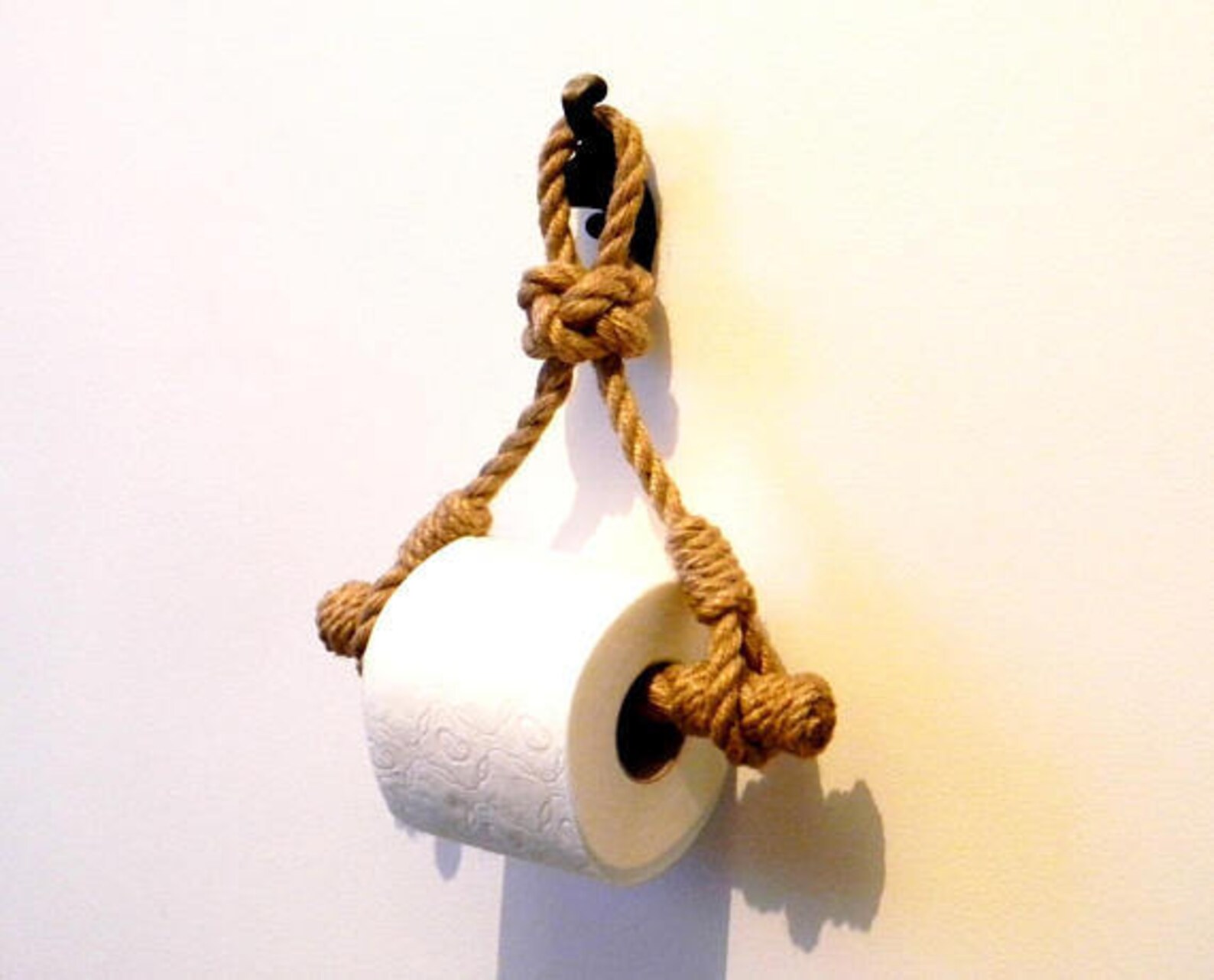 Toilet Paper Holder..Rope Toilet Roll Holder..Jute Rope Etsy