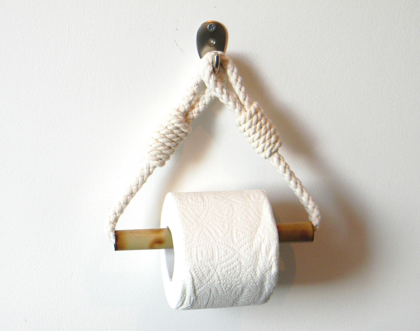 Toilet Paper Holder..Cotton Rope Nautical Decor..for Etsy