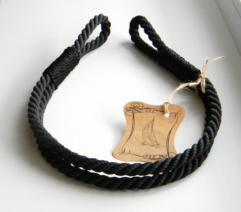 Black Rope Curtain Tiebacks..Holdback Curtain Etsy