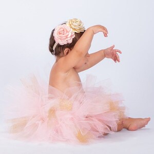 1st birthday girl outfit,pink and gold first birthday outfit,light pink and gold birthday outfit,cake smash outfit,baby tutu 1st birthday