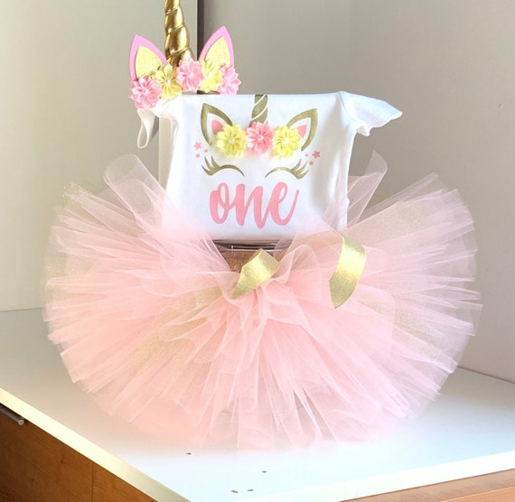 My first birthday unicorn cheap outfit