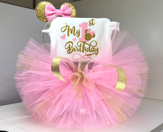 Minnie Mouse Birthday Outfitminnie Mouse 1st Birthday Etsy