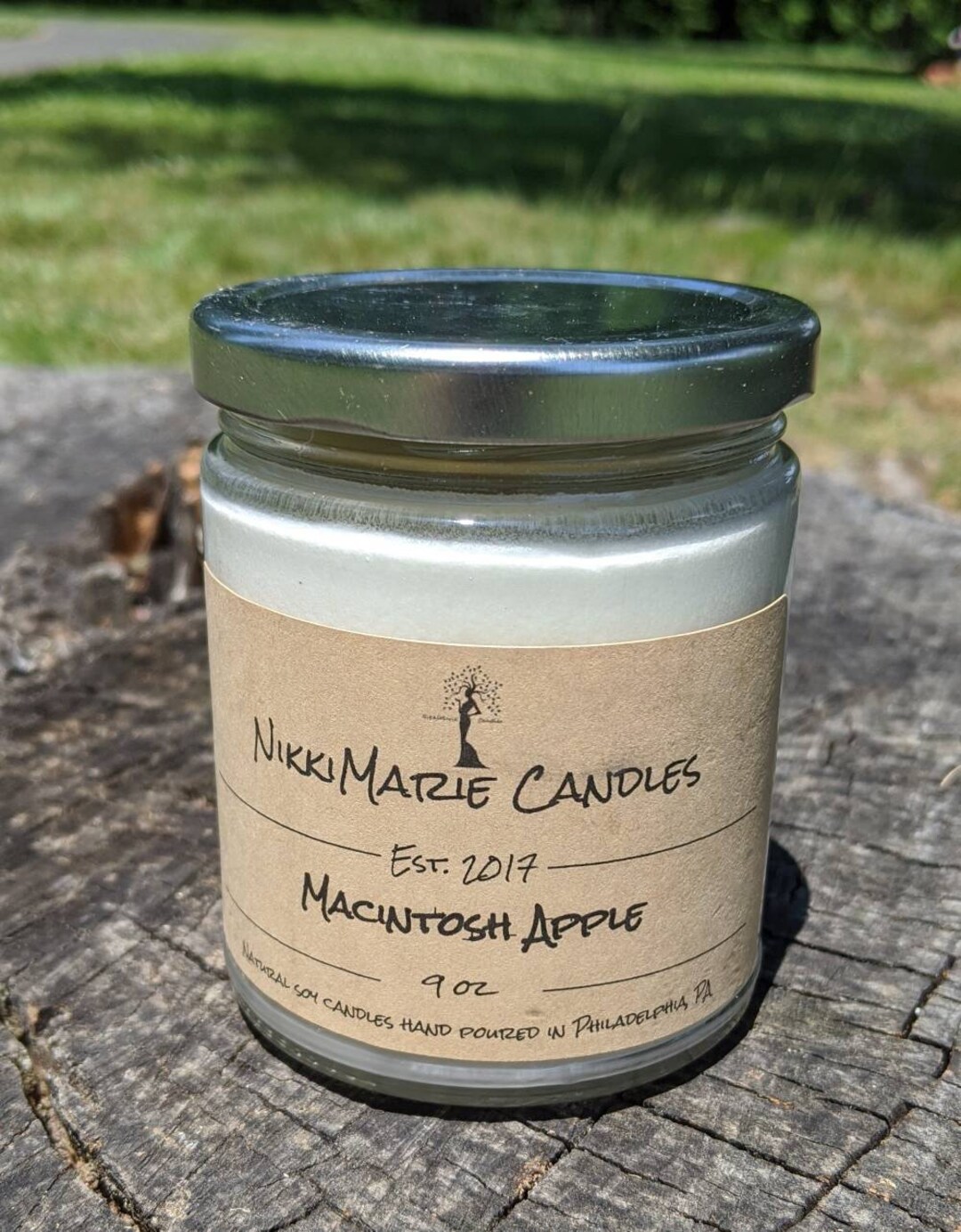 Macintosh Apple Soy Candle Gift Set for Valentine's Day, Wedding