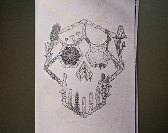 Crystal Skull - Fine art screen print