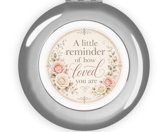 Compacte reisspiegel | Vintage bloemen