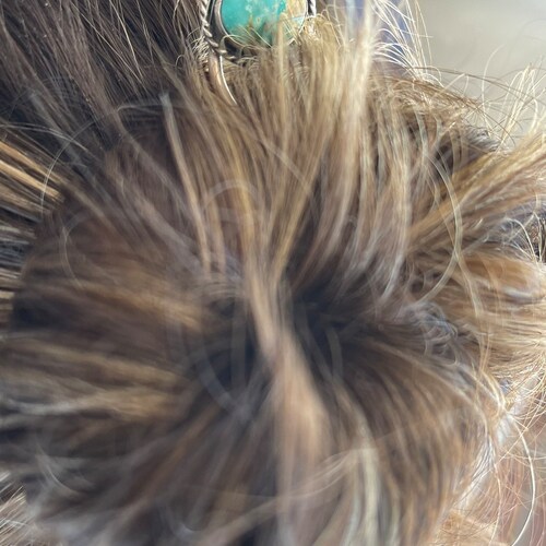 Sterling Silver and Turquoise Hair Pick | Hair shops Stick | Bun Holder |Hair Fork | Accessories