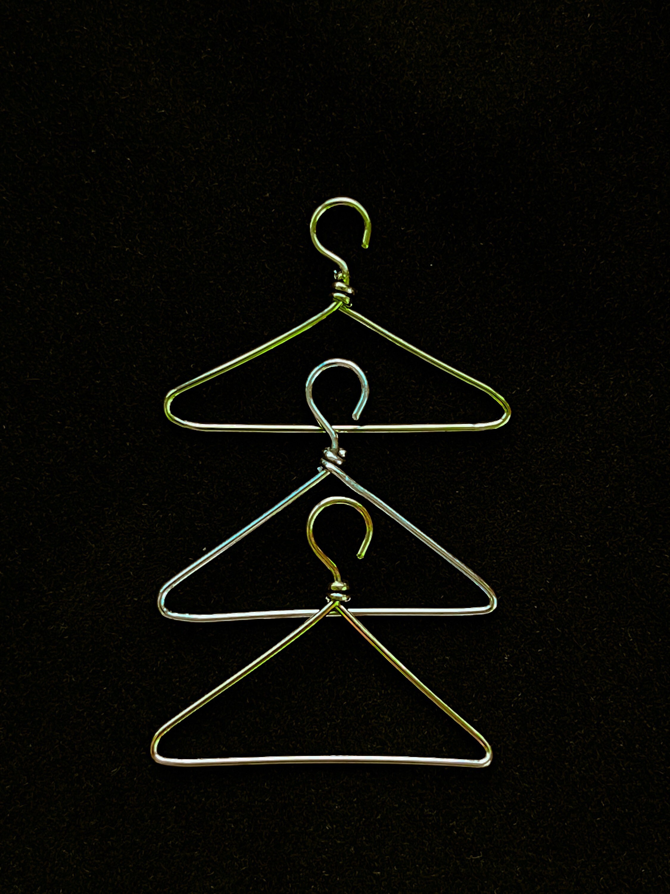 Wire Coat Hanger Pendant Etsy