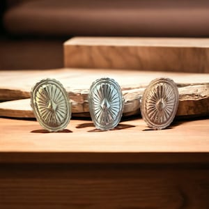 Silver|| Copper|| Brass|| Concho Ring||Sterling Silver Shield Ring|| Southwestern Ring