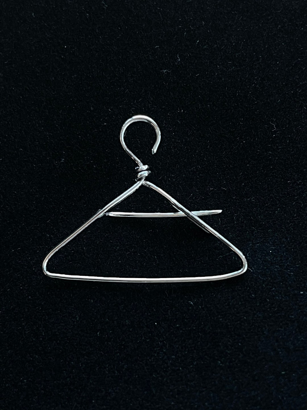 Sterling Silver, Coat Hanger Pin.pro Choice / Womens Rights / Roe V