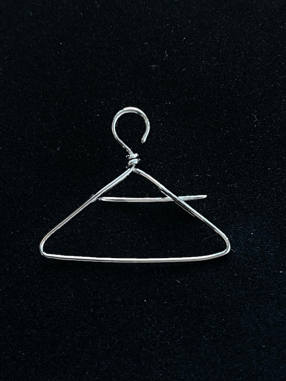 Sterling Silver Coat Hanger Pin.pro Choice / Womens Rights - Etsy