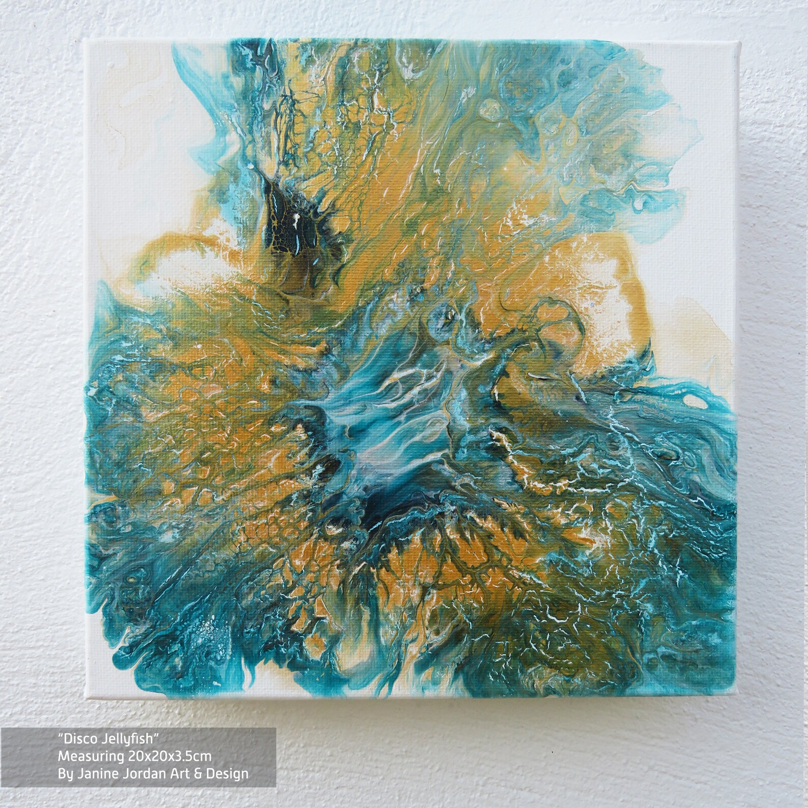 Metallic Acrylic Pouring Canvas Pour Wall Art Décor Etsy