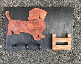 Dachshund dog leash holder -customization available!