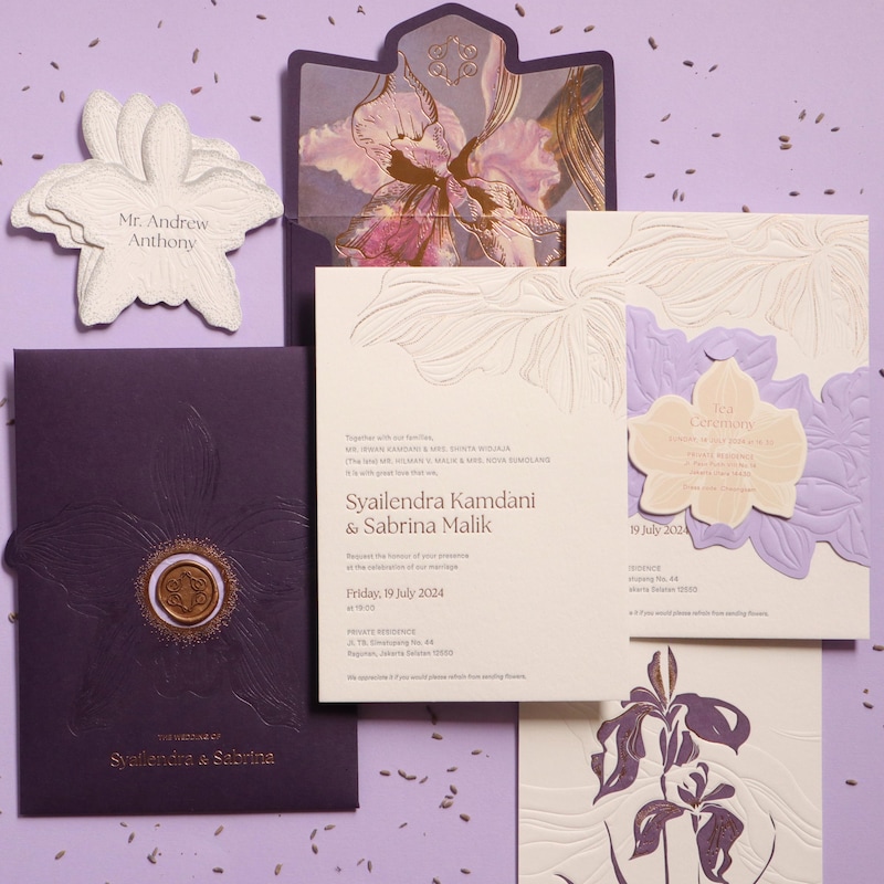 Orchid Wedding Sleeves - Etsy UK