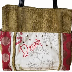 Dream Floral Embroidered Handbag Purse Gift