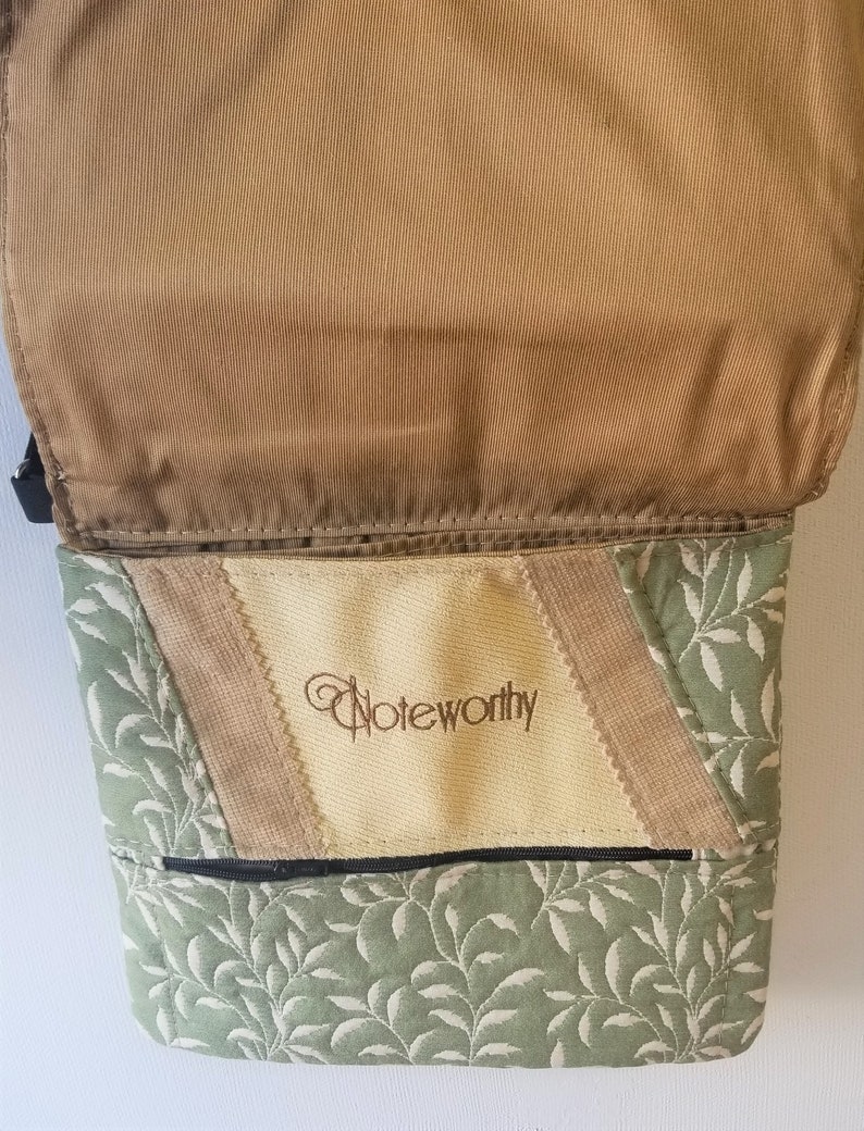 Adopt Pawprint Pet Rescue Upcycled Embroidered Floral Messenger Handbag Purse