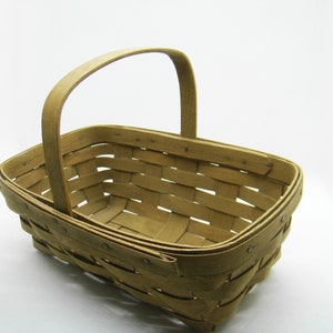 Small Longaberger Spring Basket, Handmade Baskets, Woven Baskets, Wood Baskets, Collectible Baskets, Small Baskets, Home Decor