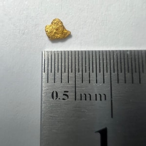 Australian Natural Gold Nugget Specimen Rough - 0.078 grams
