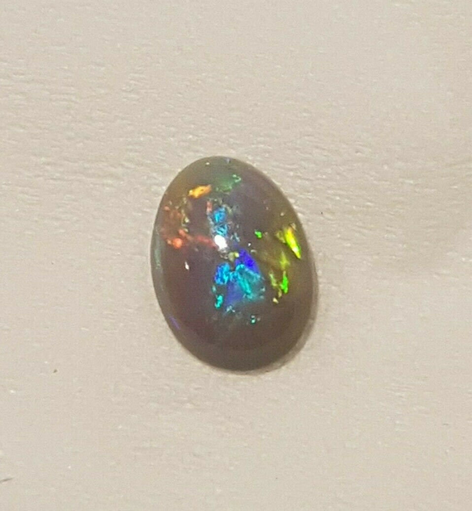 Solid Australian Lightning Ridge loose opal 0.5 ct.