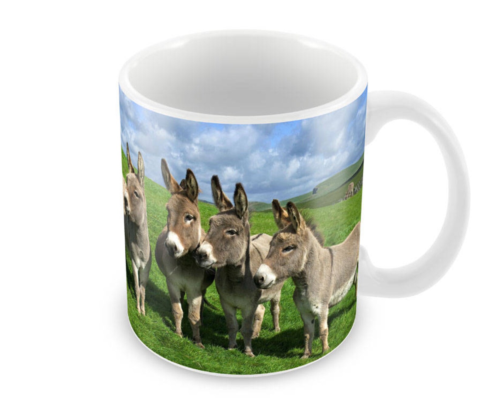 Donkey Ceramic Coffee Mug Free Personalisation Etsy