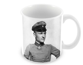 Red Baron, Manfred von Richthofen. Ceramic Coffee Mug Free Personalisation