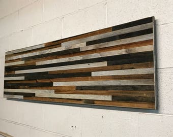 Reclaimed wood wall art | Etsy