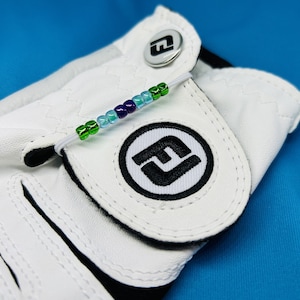 KEEP TRACK Golf Glove Stroke Counter- Keep track of all strokes easily - NEW - Sea Glass
