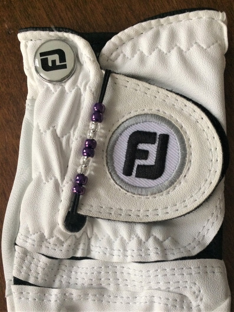 Golf Stroke Bead Counter Fits on Glove Keep track of stokes Etsy
