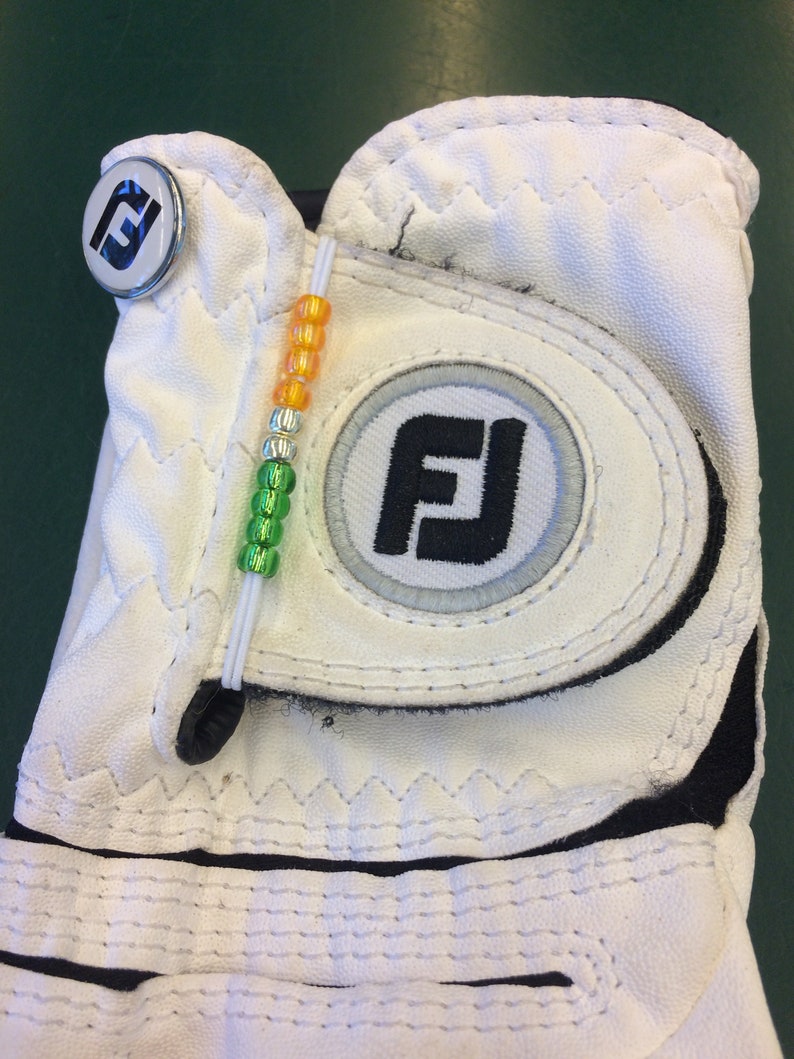 Golf stroke bead counter Fits on Glove IRISH FLAG COLORS Etsy