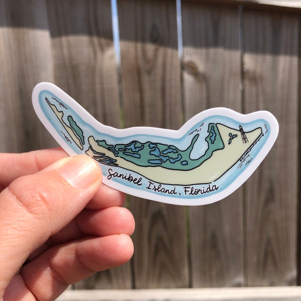 VINYL STICKER - Island - Sanibel Island, Florida